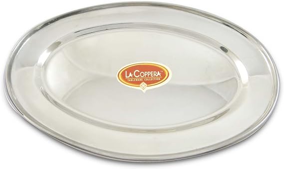 Traditionally Designed Copper Steel Small Oval Dish Bowl Dinnerware Kitchen