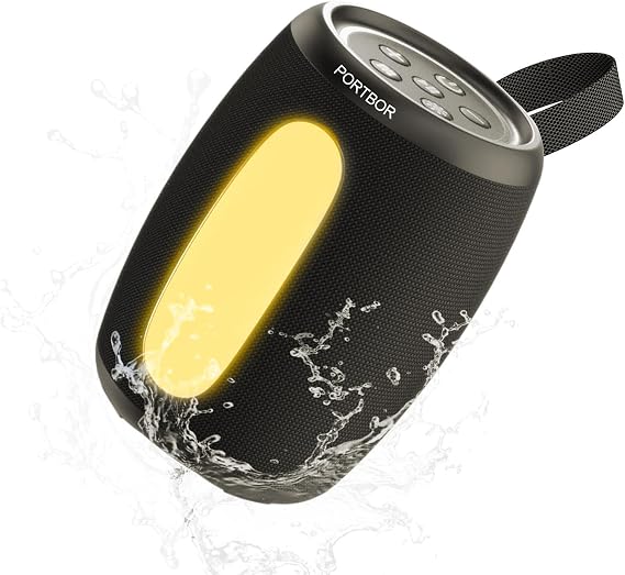 Portable Bluetooth Speaker, Powerful Stereo Loud Sound, IPX5 Waterproof