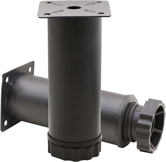 Badem10 Mobilya Kanepe Baza Koltuk Metal Destek Ayağı Ayarlanabilir Siyah Ayak 12 cm