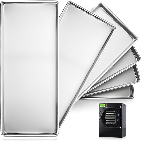 Large Metal Trays for Harvest Right Freeze Dryer Large, Freeze dryer trays for Harvest Right home pro freeze dryer (Large-6pcs)
