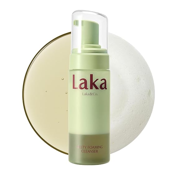 Laka Melty PDRN Oil Foam Cleanser, 145ml/4.9 fl.oz, Gentle Face Cleanser for All Skin Types, Deep Cleaning, Hyaluronic Acid, Soft Bubble, Korean Skincare