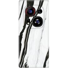Senada Tecno Phantom X2 Pro ile Uyumlu Kılıf Tecno Temalı Silikon Siyah Beyaz Mermer