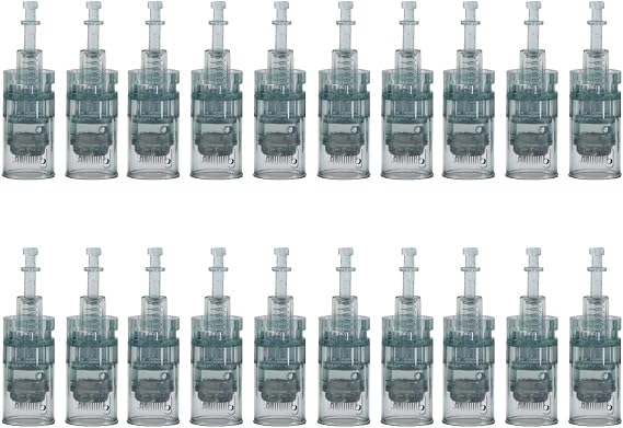 20pcs 16PIN Replacement Cartridges, Multiple Dermapen Microneedling Cartridges, Professional Dermapen M8 Wireless Derma Roller Pen Replacement Cartridges, for Dermapen M8