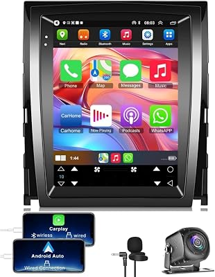 9.7 Touch Screen Car Radio for Cadillac Escalade 2007 2008 2009 2010 2011 2012 2013 2014 Stereo with Wireless Carplay Android Auto WiFi GPS Navigation 4G64G, FMRDS Radio, Bluetooth,Backup Camera