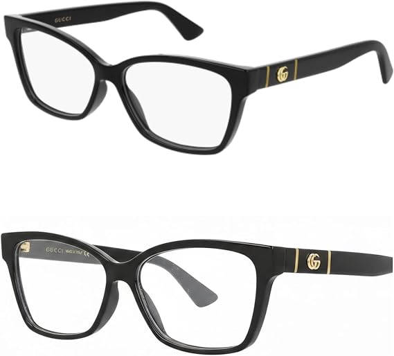 Gucci GG0634O Designer Fashion Eyeglasses Stylish Cat Eye Rectangular Frame Eyewear with Luxury eSHADES Kit - Embrace Sophistication and Elegance