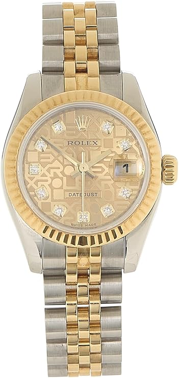 Pre-loved Yellow Gold & Stainless Steel Anniversary Dial Datejust 179173 28mm, Yellow