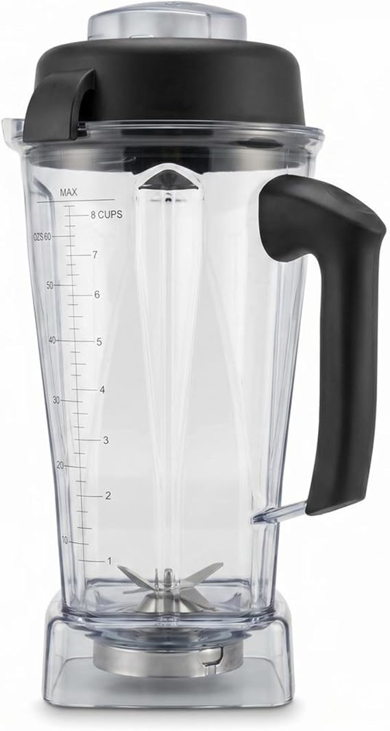 64oz Blender Pitcher Replacement BPA-Free Container with Lid and Blade, Compatible with Vitamix 5200, 5300, 6300, 7500, E310, E320, VM0197, VM0101, VM0100, VM0103, VM0197 Classic & Explorian Series