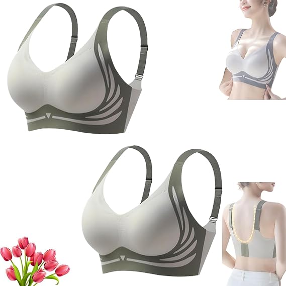 Breathable Breast Gathered Anti-Sagging Lingerie,Lifting Anti-Sagging Wireless Push-up Bra,Push Up Wirefree Bra