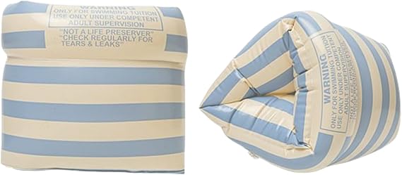 2-4 Pack Arm Floaties for Kids Adult - Vintage Striped Inflatable PVC Swimming Rings Pool Floats Arm Bands for Kids Adult Toddlers Children 3-5-6-12 Years