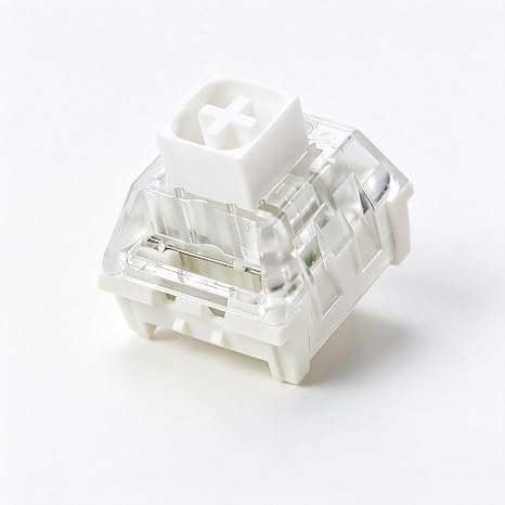 Kailh Box ホワイト リニアメカニカルキーボードスイッチ - 35個 5ピン 37gf プリルーブ IP54防塵&防水スイッチ カスタムメカニカル&ゲームキーボード用