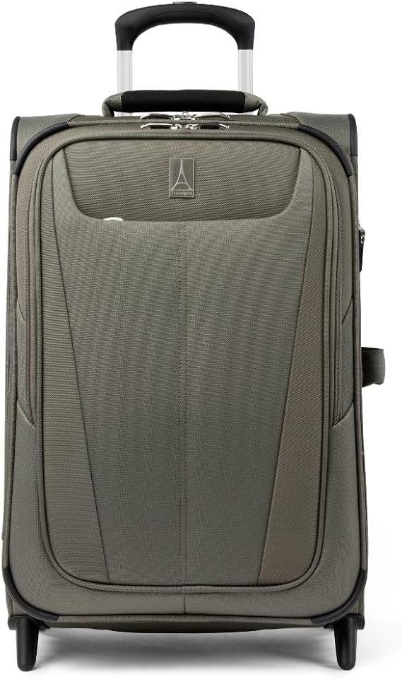 Travelpro Maxlite 5 Lightweight Expandable Spinner Wheeled Suitcase, Slate Green, 21 Inch Carry-on, Maxlite 5 Softside - Lightweight Expandable Upright Suitcase