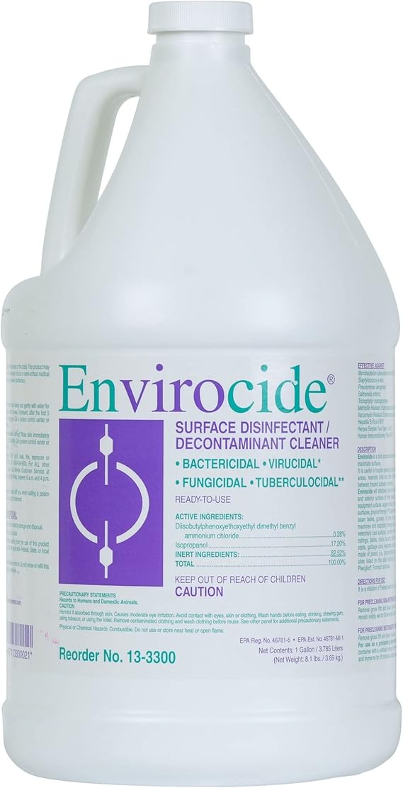 Metrex Envirocide Surface Disinfectant, 1 Gal Jug
