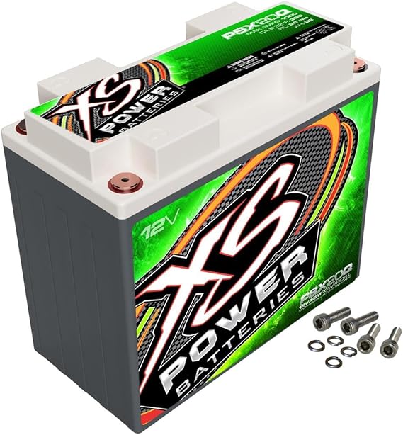 XS Power PSX20Q 12V AGM Powersports Battery - Group 20Q, 1000 Max Amps, 290 CCA, 22Ah, Deep Cycle Power Cell with M6 Hardware