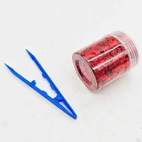 4g Chopped Plastic Pieces Used for Carbon Fiber DIY Short Cut Forging Color Plastic Pieces for Carbon Fiber DIY(Red)