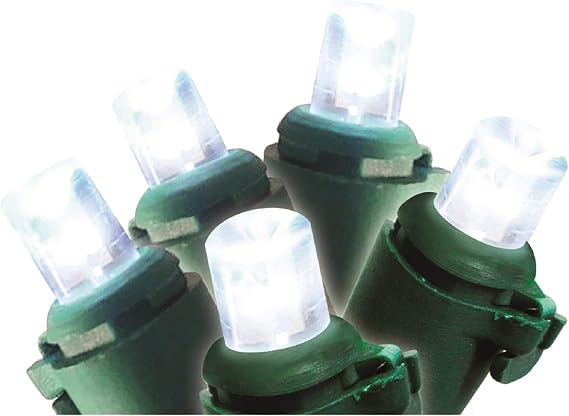 Brite Star 150 Lt Micro Mini Morphing LED Lights, Pure White, Green Wire