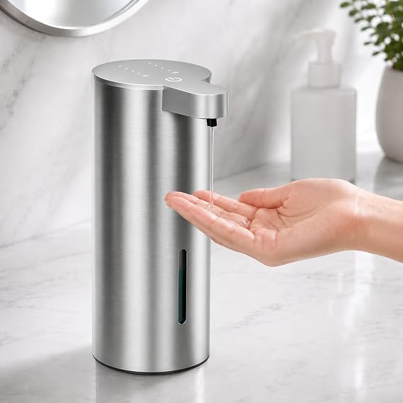 Automatic Soap Dispenser, 13.5oz USBC Rechargeable for Bathroom, Kitchen