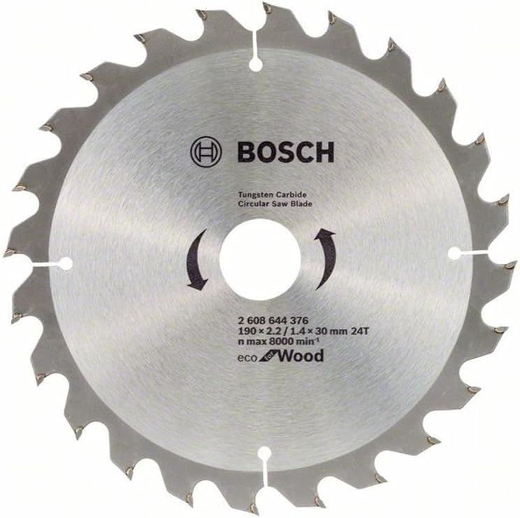 Bosch Professional Accessories Eco for Wood Daire Testere Bıçağı, 190 * 30 mm, 24 Diş