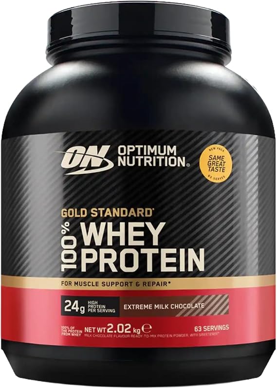 Optimum Nutrition - 100% Gold Whey (4.45 lbs) - Whey Protein - Combination of whey concentrate and whey isolate - Extrême Chocolat