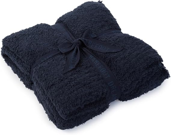 Barefoot Dreams CozyChic Throw, Indigo, 54"x72"