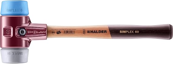 Halder 3013060 Simplex Face Mid/TPE-Soft Mallet Multi-Colour 60 mm