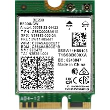 BE200 Desktop Wi-Fi 7 Kit | Wi-Fi 7 Tri Band 2.4/5/6 GHz | 5.8 Gbps | Bluetooth 5.4 Support | M.2 PCIe | No vPro 802.11BE Wireless Card BE200NGW