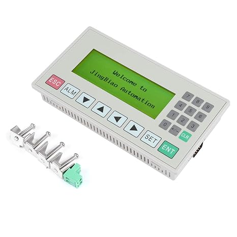 Jectse OP320-A Text Display,Small Man-Machine Interface 3.7 inches LCD Screen HMI Support S485/RS232 Intelligent Controller with Communication Port