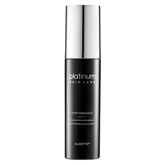 Aloette Pure Radiance Bioactive Mist with Lomitone - Hydrating Face Mist | Alcohol-Free Moisturizing Toner for Face - Brigthen, Tighten, Tone & Firm - Hypoallergenic & Cruelty Free, All Skin Types