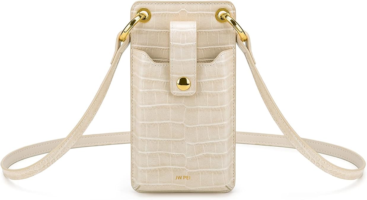 JW PEI Aylin Canvas & Quinn Vegan Leather Cell Phone Crossbody Bag