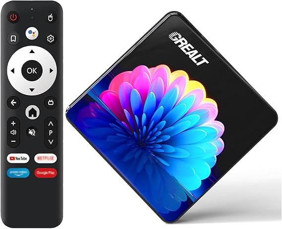Android TV Box 8K Ultra HD Smart TV Box Android 13.0 2GB RAM 16GB RK3528 Chip Quad Core 64bit Supporting 4K@60fs 2.4G /5G Dual-Band WIFI6 BT5.0 USB 2.0 10/100M Ethernet