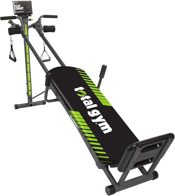 Total Gym Summit Adjustable Home Fitness 70 Exercise Workout System w/ Wing Attachment, Squat Stand, Dip Bars, and Leg Pull Accessory, 300 Lb Capacity