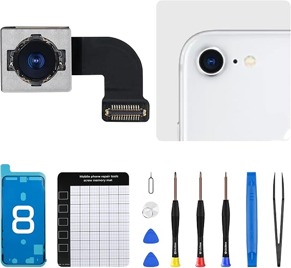 for iPhone 8 Back Camera Replacement OEM Module Kit 12MP