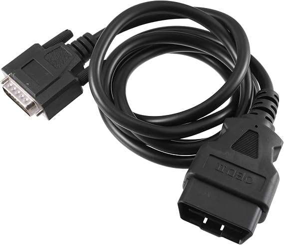 X AUTOHAUX 1.5m OBDII OBD2 Male to 15 Pin Male Main Cable Diagnostic Tool