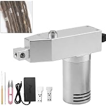 Dual-Needle 8W Automatic Dreadlocks Machine for Synthetic Hair Extensions Creation Speed Adjustable Portable Loc Maker with Hair Braiding Interlocking Tool Kit