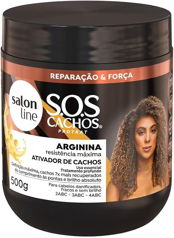 Linha Tratamento (SOS Cachos) Salon Line - Ativador De Cachos Reconstrucao 500 Gr - (Salon Line Treatment (SOS Curls) Collection - Restoration Curl Activator Net 520ml)