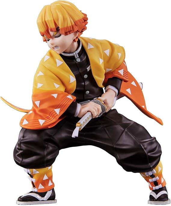 BANDAI SPIRITS Demon Slayer Zenitsu Agatsuma Pre-painted Plastic Model Kit