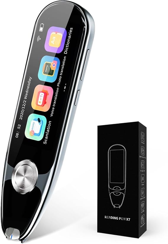 Pen Scanner OCR Digital Scan Translation Pen 112 Language Scanner Translator, Text to Speech, Text Excerpt, Language Translation Device, Scanning Reader Pen Perfect for Language Learners