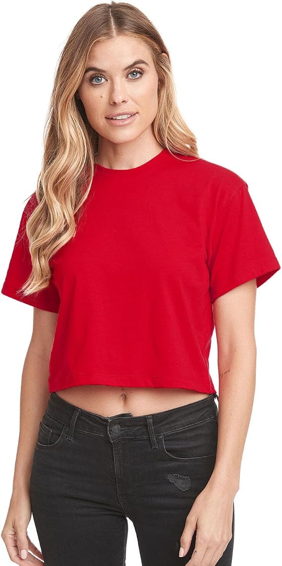 Next Level - Women's Ideal Crop Top - 1580 - S - Red