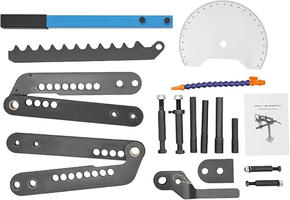 Tube and Pipe Bender, Manual Pipe Bender Head, Tube Bender with Multiple Adjustment Holes, Pipe Tube Bender Replacement for Construction Machinery Decoration 120 Bending Angle