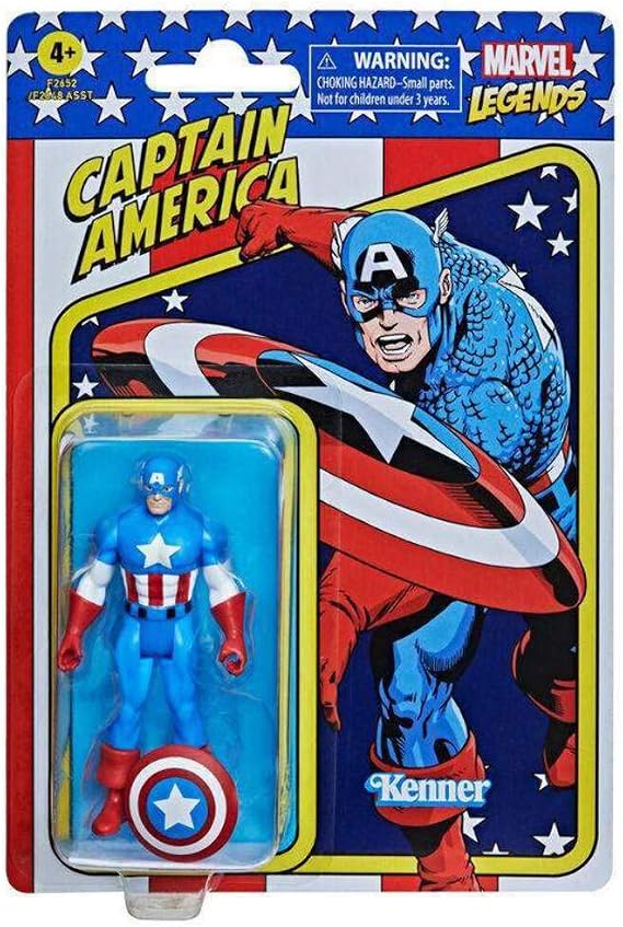 Marvel Legends Retro 3.75 inç Captain America Aksiyon Figürü