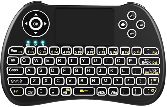 H9 Mini Keyboard,2.4GHz Wireless Keyboard with Touchpad for PC, Smart TV, Android TV Box, HTPC/IPTV,Windows 7 8 10(Not Suport Bluetooth)