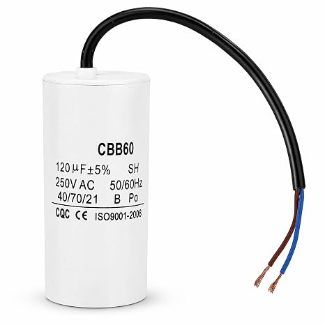 CBB60 Run Capacitor 120uF 250VAC, Replacement for Motor Compressor