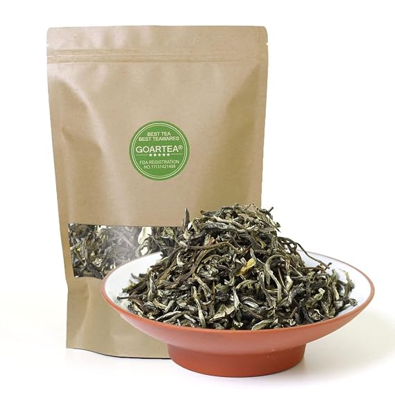 GOARTEA Jasmine Tea - 100g / 3.5oz Supreme Grade - Jasmine Green Tea Loose Leaf - Chinese Fujian Moli Yinhao