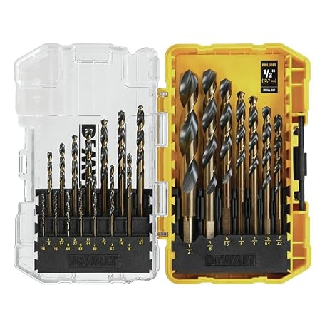 DEWALT DWA1181 21 Piece Set Black Oxide Coated Hss Drill Bit Set
