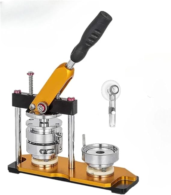 Can Batch Machine, Badge Button Maker Machine, DIY Pin Badge Set Button Press Maker Tool, Parts + Circle Cutter + Mold, Easy to Use, For Beginners 2 inches 50 mm
