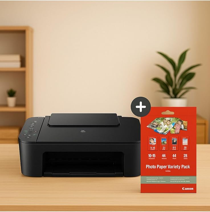 Canon Pixma E3640 + Fotoğraf Kağıdı Hediyeli