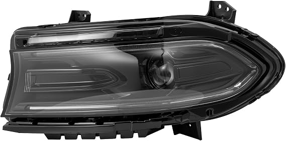 Headlight For 2022-2023 for Dodge Charger w/Factory, Halogen+LED Front Headlight,Left/Right Headlamp,Easy Plug and Play Installation,Simple Installation (Left Driver'S Side)