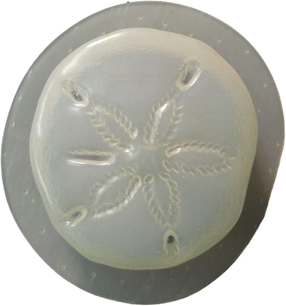 3 1/2 inch Road Sand Dollar Plastic Craft Mold use Soap for soap Making or Cement for Making Garden Stones Qty - 2 4646