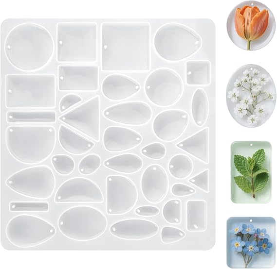 MAQIHAN Resin Jewelry Molds - Silicone Molds for Resin DIY Jewelry Making