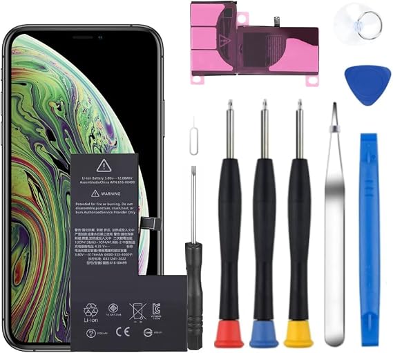 Battery for iPhone Xs Max, 2025 New Upgraded Battery Replacement for iPhone Xs Max A1921 A2101 A2102 A2104 with Professional Repair Tool Kit