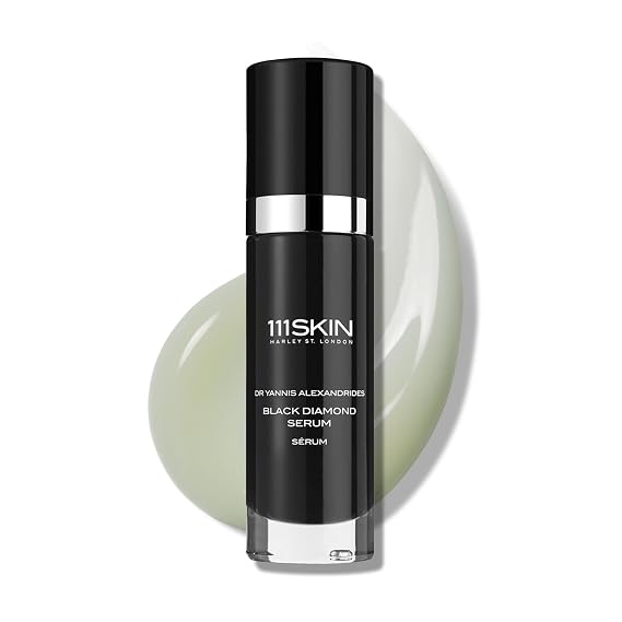 111SKIN Womens Black Diamond Serum, Lightweight Sculpting & Firming Face Serum with NAC Y2, Microalgae Extract & NovoRetin to Improve Texture, Tone & Elasticity, 1 fl oz